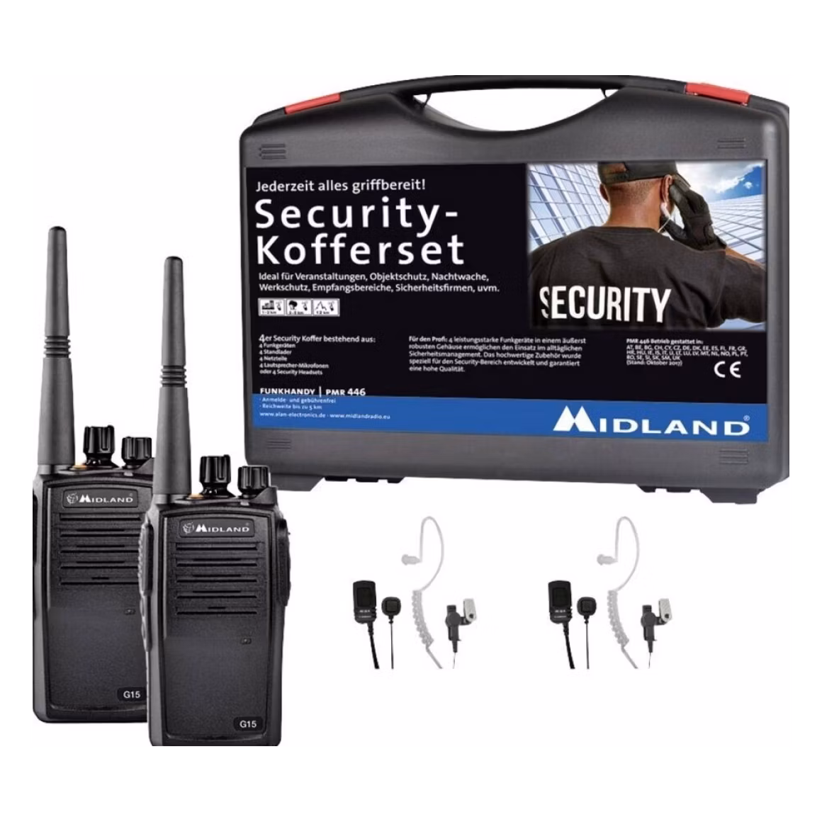 Midland G15 Pro NC Security-Kofferset