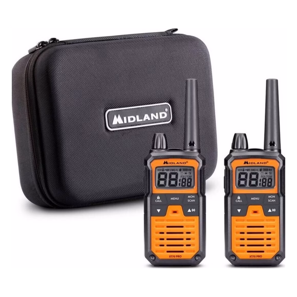 Midland XT70 Pro orange Case Set
