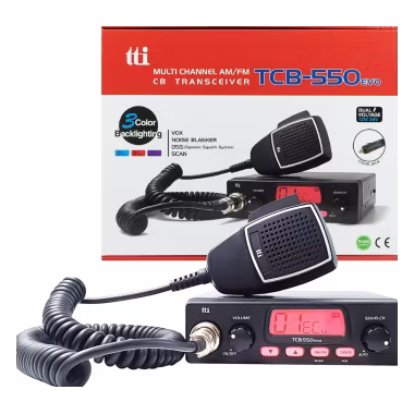 TTI TCB-550 EVO CB-Funkgerät DSS, VOX, NB-Filter, 12-24V