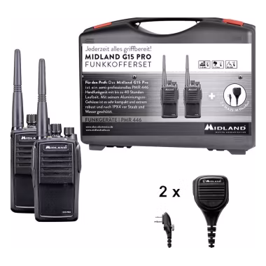 Midland G15 Pro NC 2er Baustellen Kofferset