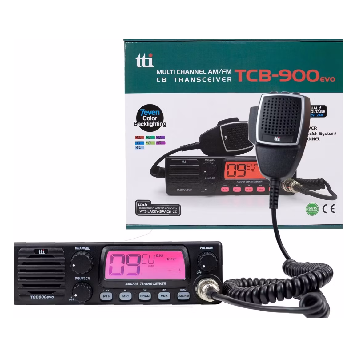 TTI TCB-900 EVO CB-Funkgerät 12/24V Frontlautsprecher