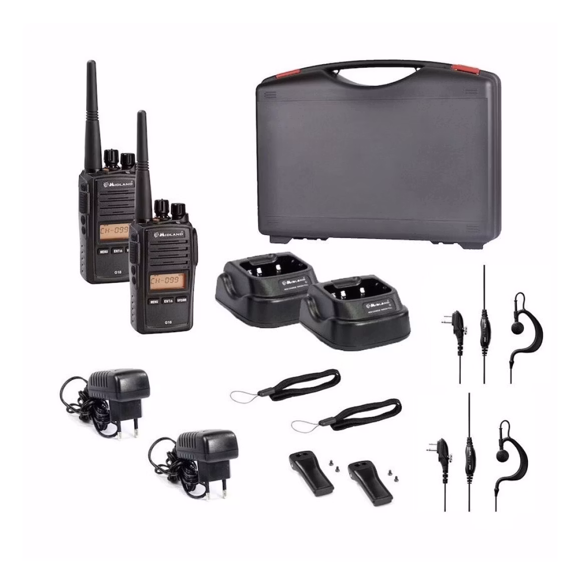 Midland G18 Pro NC Kofferset