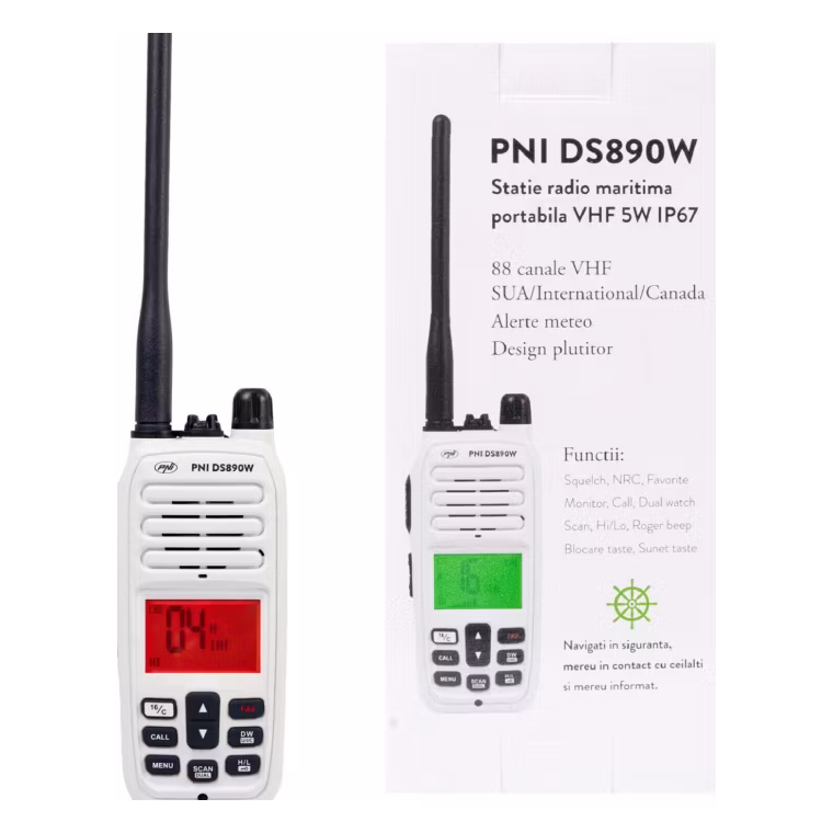 PNI DS890W Tragbares Marine-Funkgerät 1800mAh IP67