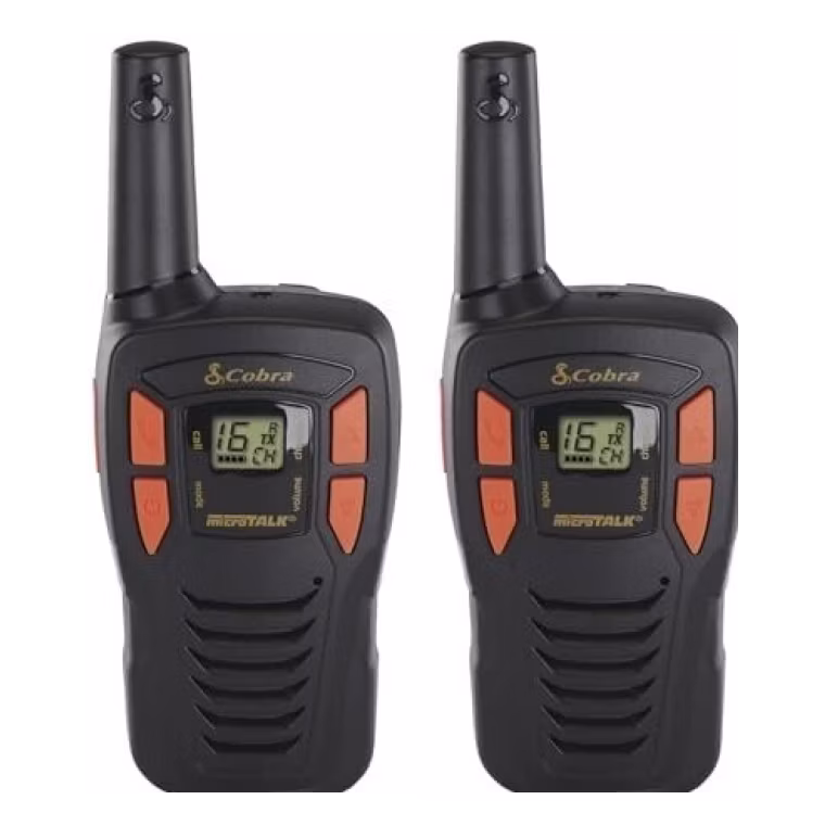 Cobra AM255 PMR Walkie-Talkie 5km Reichweite, 8 Kanäle